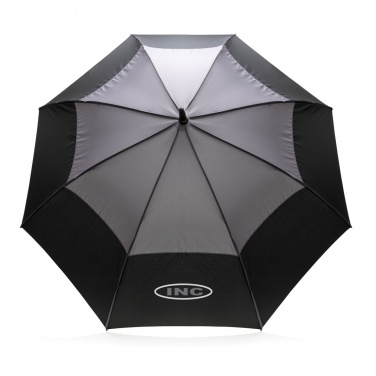 Logo trade promotional products picture of: 27" Impact AWARE™ RPET 190T auto open stormproof umbrella